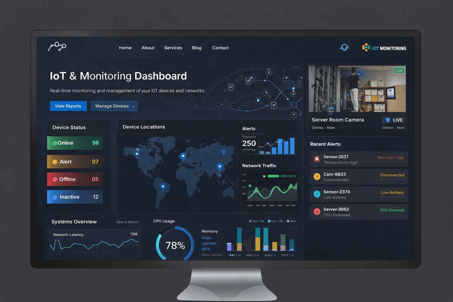 IoT Monitoring + Dashboard